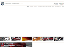 Tablet Screenshot of alfaromeo.autobecchi.sk